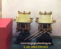 langngheducdong.vn - Biểu tượng chùa 1 cột bằng đồng, quà tặng chùa 1 cột cao 13cm