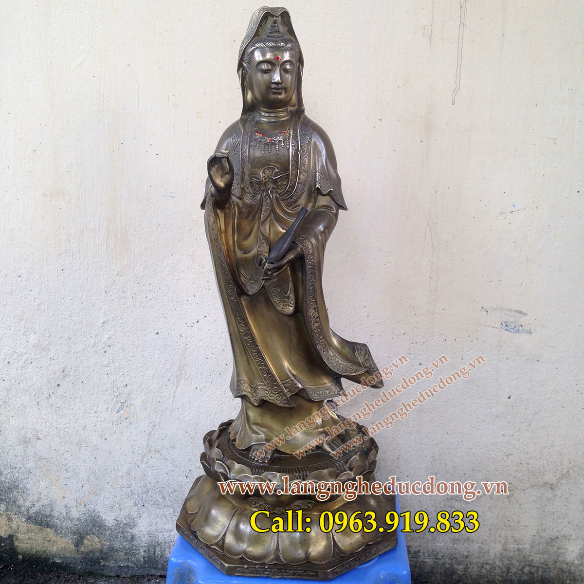 langngheducdong.vn - Phật Bà Quan Âm Bồ Tát cao 45cm, tượng quan âm