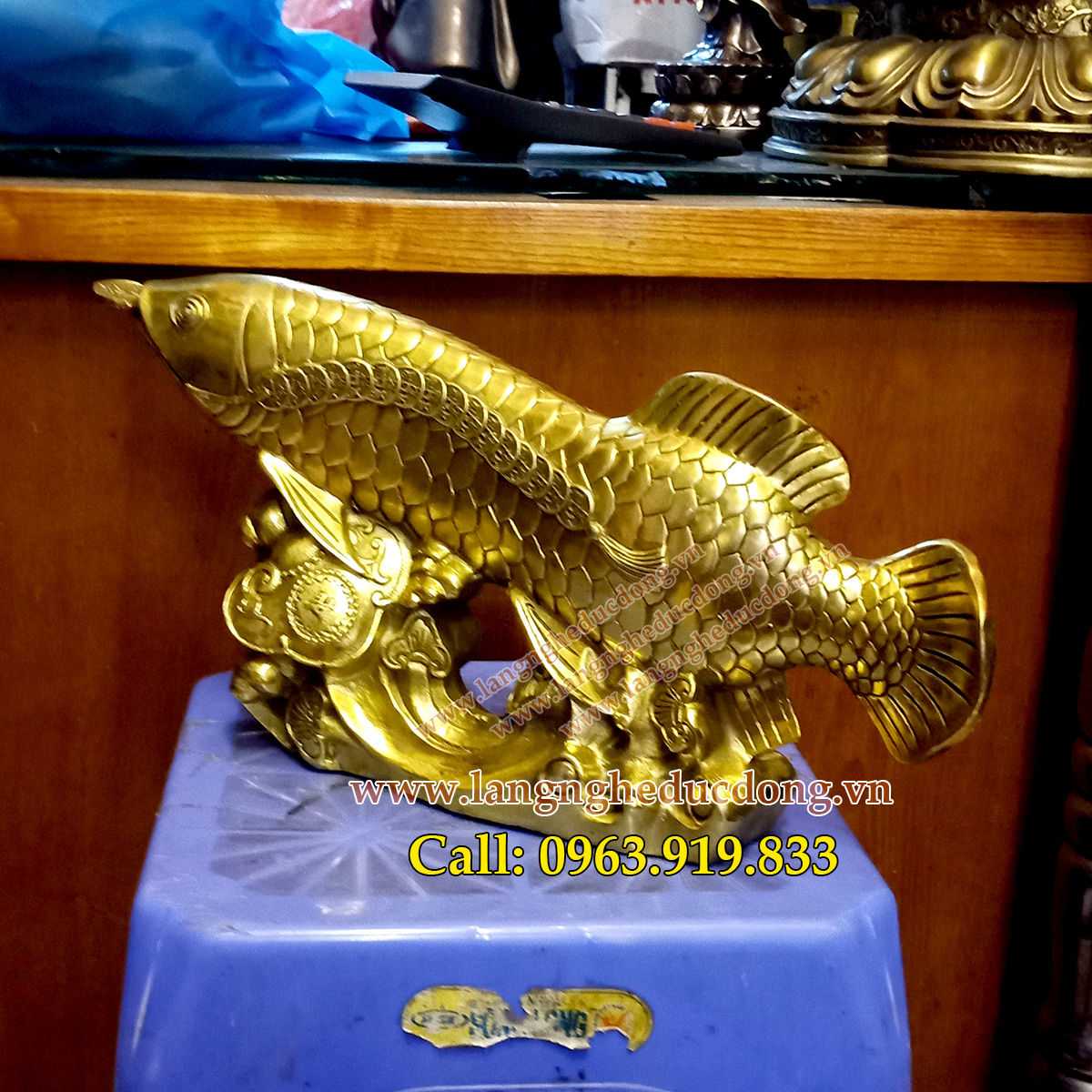 Tượng cá rồng bằng đồng, kim long bằng đồng, bán tượng cá rồng, giá tượng cá rồng