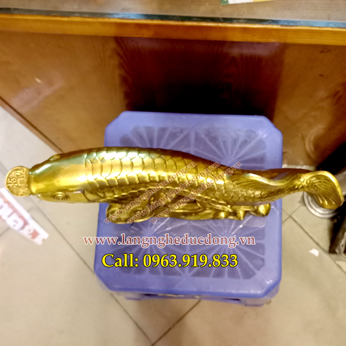 Tượng cá rồng bằng đồng, kim long bằng đồng, bán tượng cá rồng, giá tượng cá rồng