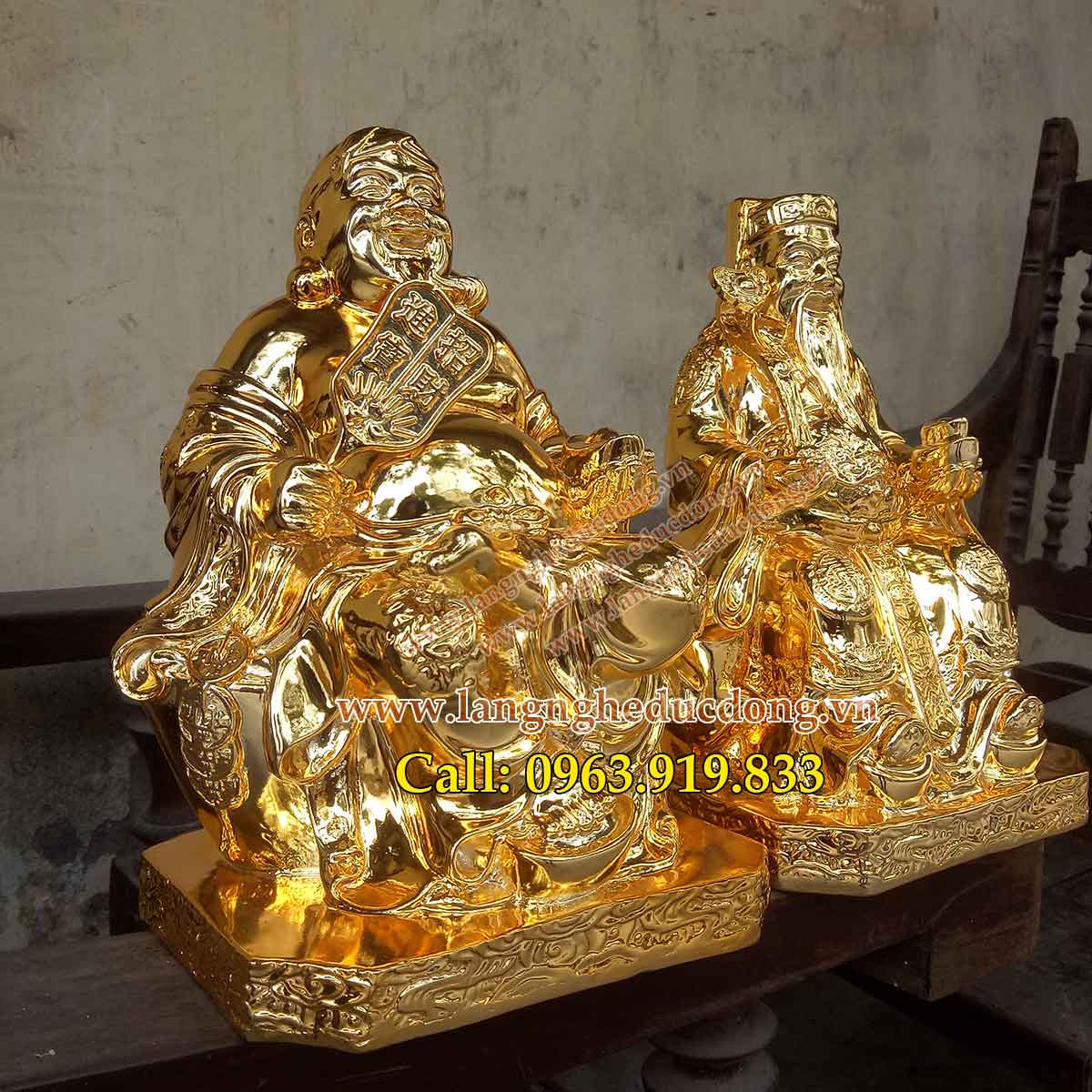 langngheducdong.vn – Tượng thần tài ông địa thổ địa 25cm, tượng đồng thàn tài, tượng đồng ông địa, tượng mạ vàng nano, mạ vàng nano