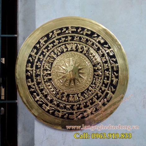 langnghedudong.vn - mặt trống đồng gò nổi, mặt trống đồng DK 60cm