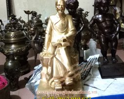 langngheducdong.vn - tương chu van an cao 35cm, tượng đồng