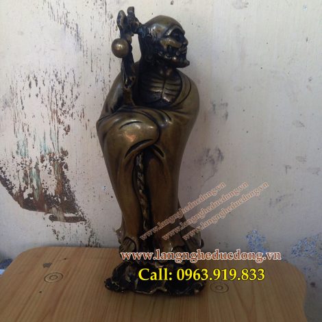 langngheducdong.vn - Tượng Đạt ma sư tổ cao 25cm,tượng thờ bằng đồng
