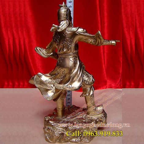 langngheducdong.vn - Tượng Trần Hưng Đạo, tượng Đức thánh Trần chỉ tay cao 25cm