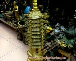 langngheducdong.vn -tháp văn xương bằng đồng phong thủy, Tháp văn xương cao 65cm
