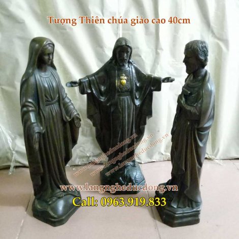 langngheducdong.vn - tượng đồng đức mẹ maria và chúa giesu, tượng thiên chúa