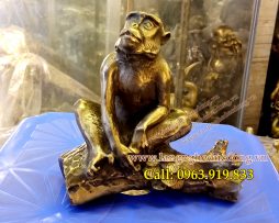 langngheducdong.vn - tượng khỉ đồng, mẫu tượng khỉ bằng đồng, vật phẩm phong thủy bằng đồng