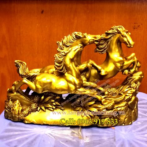 langngheducdong.vn - tượng phong thủy, tượng ngựa đồng, tam mã bằng đồng, ngựa tam mã