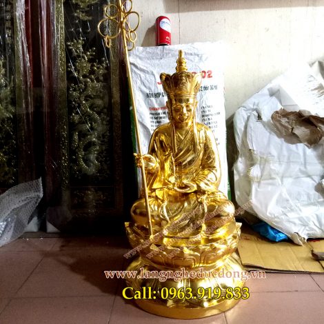langngheducdong.vn - tượng phật, tượng địa tạng, tượng địa tạng bằng đồng dát vàng