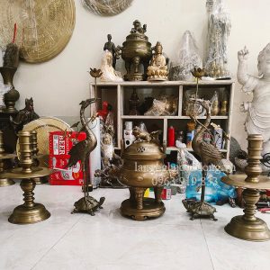 đỉnh đồng, bộ đỉnh ngũ sự, bộ ngũ sự đồng vàng, bộ đỉnh đồng vàng