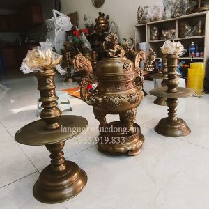 đỉnh đồng, bộ đỉnh đồng, bộ đỉnh tam sự, bộ đỉnh đồng vàng, đỉnh đồng vàng