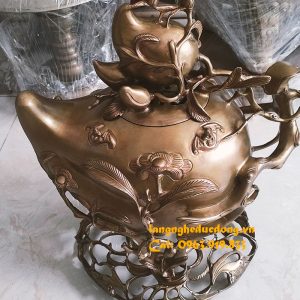 đỉnh đồng mẫu quả đào 40cm