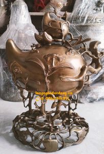 đỉnh đồng mẫu quả đào 40cm