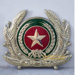 huy hiệu CA bằng đồng lá