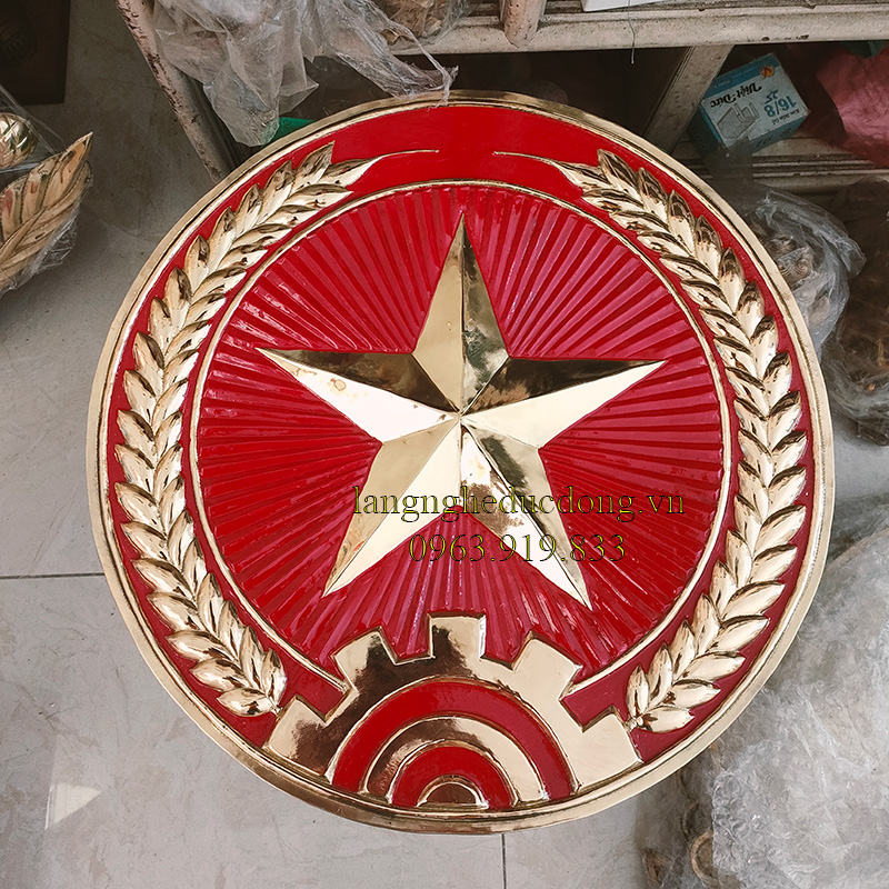 Huy hiệu quân dội, quân hiệu, logo quân đội, huy hiệu quân đội bằng đồng