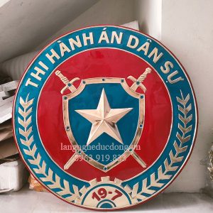 logo bằng đồng, logo thi hành án, logo đồng vàng
