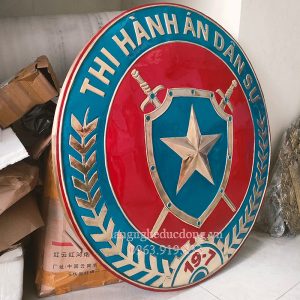 logo bằng đồng, logo thi hành án, logo đồng vàng