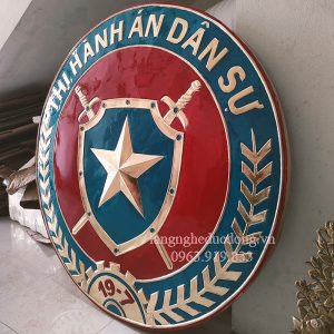 logo bằng đồng, logo thi hành án, logo đồng vàng