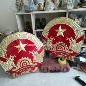 quốc huy, quốc huy bằng đồng, quốc huy đồng vàng, mẫu quốc huy việt nam