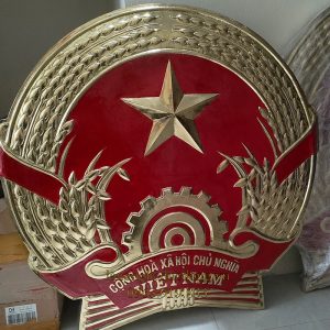 quốc huy, quốc huy bằng đồng, quốc huy đồng vàng, quốc huy việt nam, quốc huy 90cm