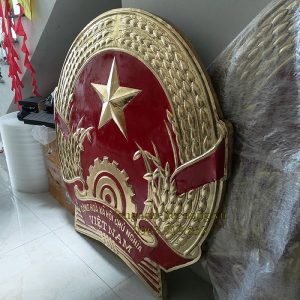 quốc huy, quốc huy bằng đồng, quốc huy đồng vàng, quốc huy việt nam, quốc huy 90cm