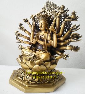 tượng chuẩn đề, phật chuẩn đề, tượng đồng chuẩn đề, tượng chuẩn đề bằng đồng