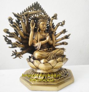 tượng chuẩn đề, phật chuẩn đề, tượng đồng chuẩn đề, tượng chuẩn đề bằng đồng