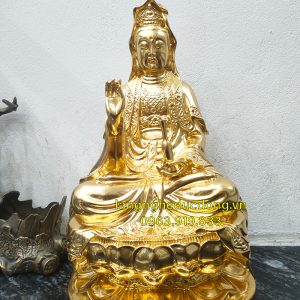 tượng phật, tượng quan âm, phật quan âm dát vàng, tượng phật dát vàng