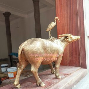 tượng trâu đồng, trâu bằng đồng, trâu trang trí bằng đồng