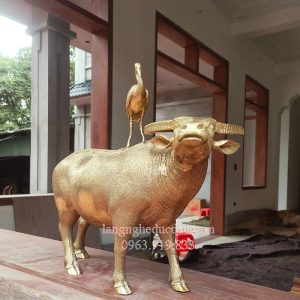 tượng trâu đồng, trâu bằng đồng, trâu trang trí bằng đồng