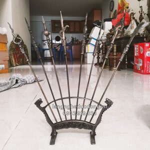 bộ binh khí bằng đồng, bộ bát bửu bằng đồng, bát bửu cỡ nhỏ, bán bộ bát bửu