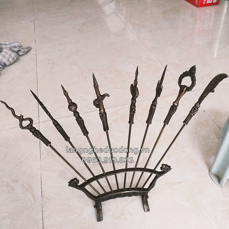 ÁT BỬU ĐỒNG VÀNG HUN NÂU – ĐIỂM NHẤN TÂM LINH SANG TRỌNG & UY NGHIÊM bộ cao 60cm