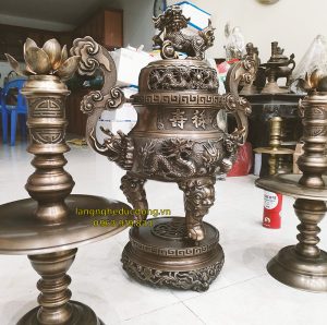 bộ đỉnh đồng, đỉnh đồng, bộ đỉnh tam sự, đỉnh đồng song long, đỉnh đồng vàng