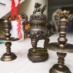 bộ đỉnh đồng, đỉnh đồng, bộ đỉnh tam sự, đỉnh đồng song long, đỉnh đồng vàng