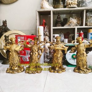 tượng phật, tứ đại thiên vương, bộ tượng đồng, tượng đồng tứ đại thiên vương