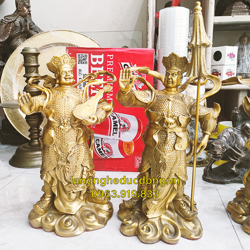 tượng phật, tứ đại thiên vương, bộ tượng đồng, tượng đồng tứ đại thiên vương
