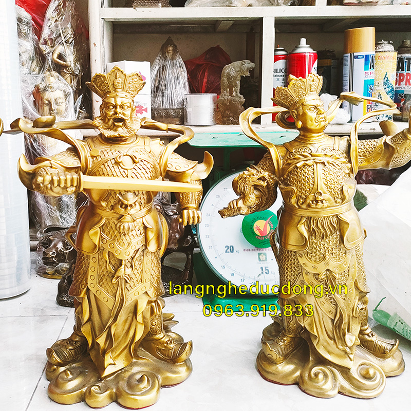 tượng phật, tứ đại thiên vương, bộ tượng đồng, tượng đồng tứ đại thiên vương