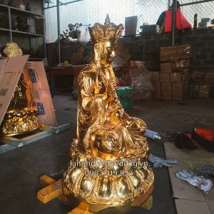 tượng địa tạng, địa tang vương bồ tát, tượng địa tạng bằng đồng, tượng địa tạng dát vàng, tượng đồng địa tạng