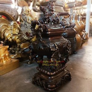 đỉnh trúc, xông trầm trúc, xông trầm bằng đồng