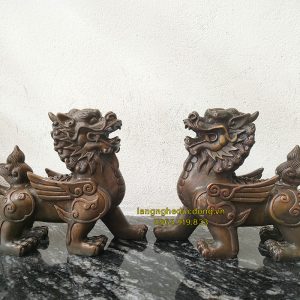 tỳ hưu, tỳ hưu đồng, tỳ hưu bằng đồng, vật phẩm phong thuỷ bằng đồng, đồ đồng phong thuỷ