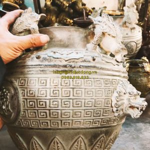 hũ 4 cóc, hũ chiêu tài, hũ bằng đồng, hũ 4 cóc giả cổ