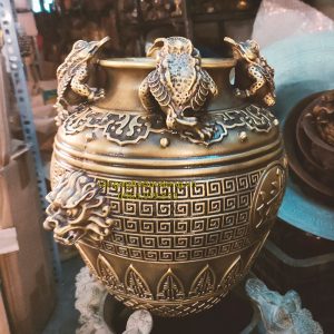 hũ 4 cóc, hũ chiêu tài, vật phẩm chiêu tài, đồ phong thuỷ chiêu tài, đồ đồng chiêu tài, hũ thu hút tài lộc