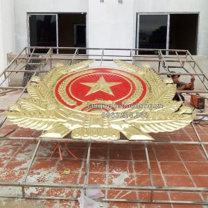 quân hiệu, huy hiệu quân đội, huy hiệu bằng đồng, huy hiệu đồng