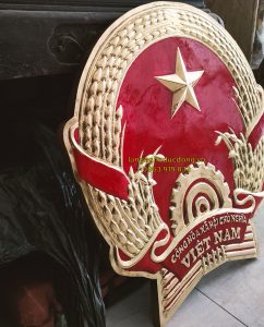 quốc huy, quốc huy bằng đồng, quốc huy việt nam, mẫu quốc huy bằng đồng