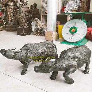 trâu đồng, trâu giả cổ, trâu bằng đồng, tượng trâu đồng