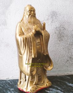 tượng khổng tử, tượng đồng khổng tử, tượng khổng tủ bằng đồng, khổng tử