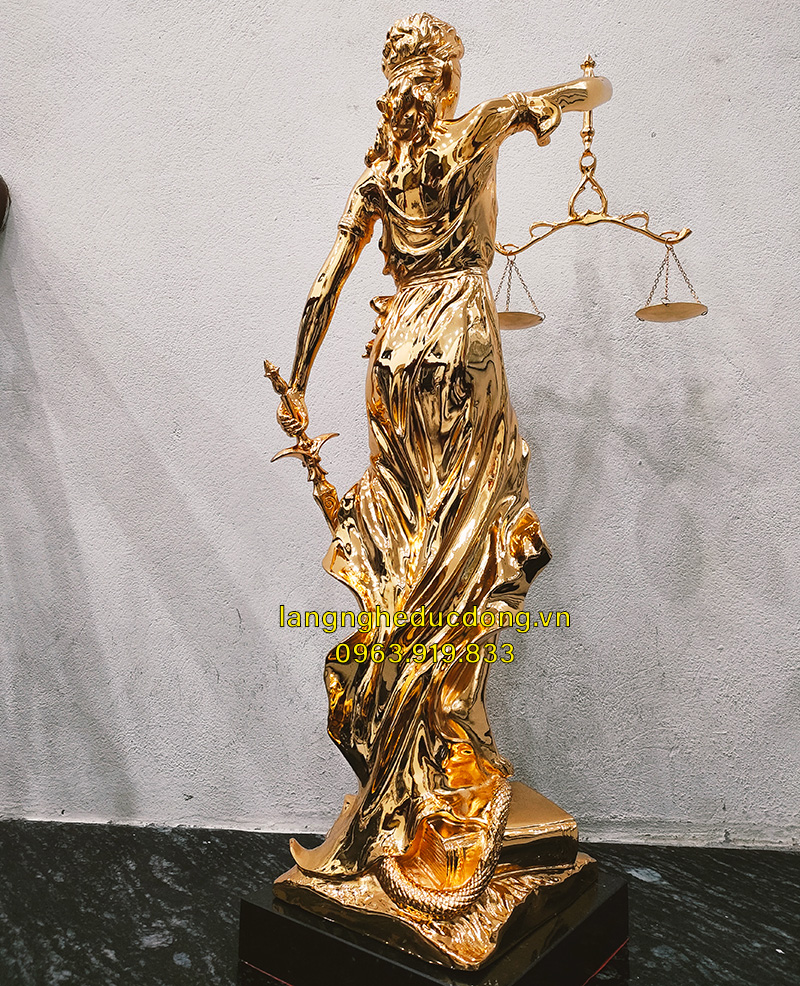 tượng nữ thần công lý, nữ thần công lý bằng đồng, nữ thần công lý