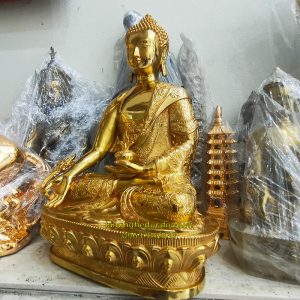 tượng phật dược sư, tượng đồng dược sư, phật dược sư bằng đồng, phật dược sư mạ vàng