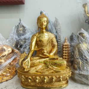 tượng phật dược sư, tượng đồng dược sư, phật dược sư bằng đồng, phật dược sư mạ vàng